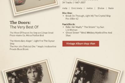 דיסק כפול של להקת - the doors המיטב